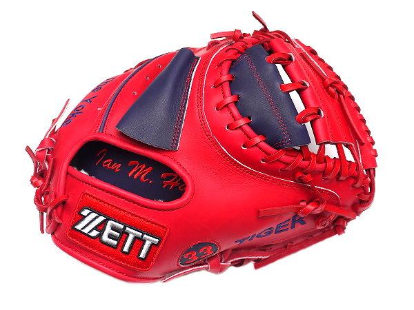ZETT 33 inch Japan Steerhide Custom Catcher Mitt for Mr. Hay